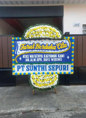 Papan Bunga Duka di Ubung